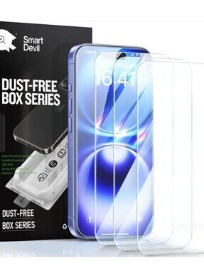 Dust Free Box Series Smart Devil iPhone 16 Screen Protector Kit NEW NWT Sealed